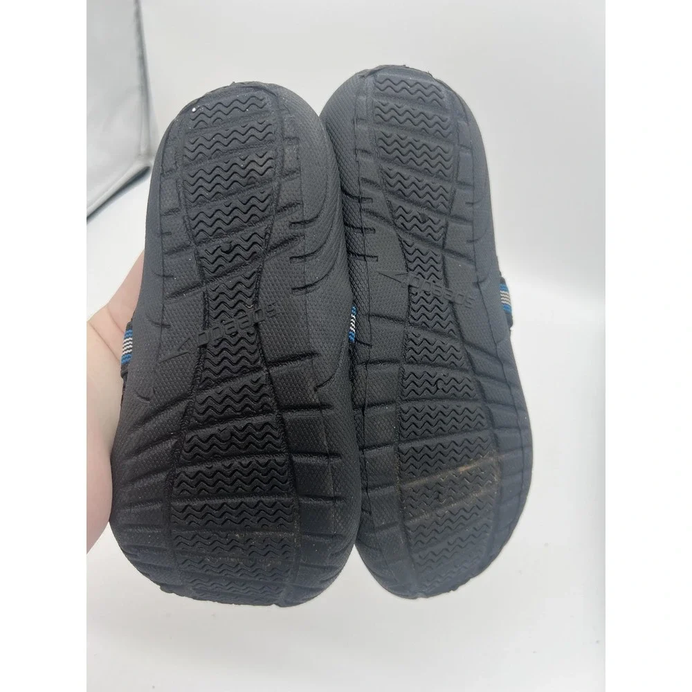 Speedo Unisex Kids Water Shoes Aqua Socks Black Blue Size S Hook & Loop Strap